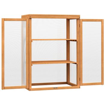 Invernadero Terraza De Abeto Pc 90x48x49,5 Cm-outsunny. Transparente con  Ofertas en Carrefour