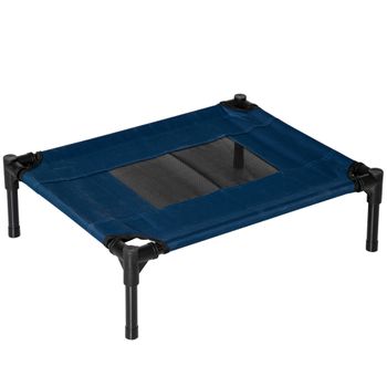 Cama Elevada Para Perros De Tela Oxford Acero 61x46x18 Cm-pawhut.azul