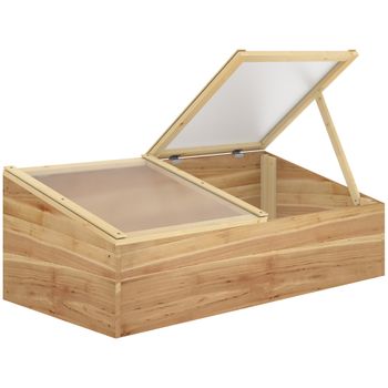 Invernadero Terraza De Abeto Pc 90x48x49,5 Cm-outsunny. Transparente con  Ofertas en Carrefour