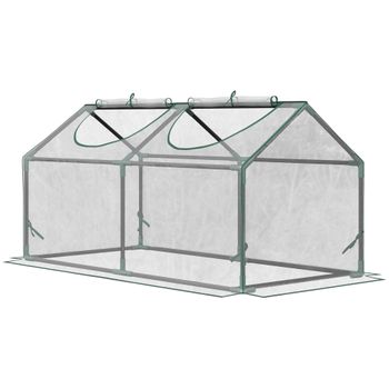 Invernadero Terraza 4 Estantes De Metal Pe 69x49x158cm-outsunny.verde con  Ofertas en Carrefour