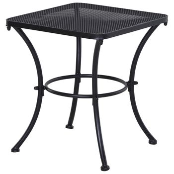 Mesa Redonda De Jardín De Cerámica Metal Ø60x71 Cm-outsunny. Negro con  Ofertas en Carrefour