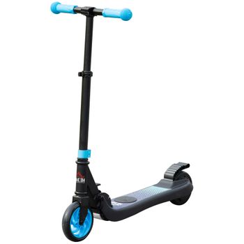 Patinete Eléctrico Homcom Nylon Acero Aluminio, 71x36,5x80 Cm, Azul