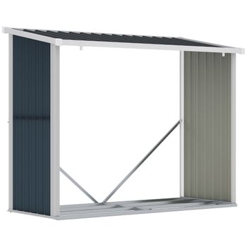 Caseta De Jardín Con Puerta De Acero 142x84x189 Cm-outsunny.verde con  Ofertas en Carrefour