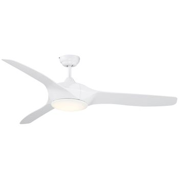 Ventilador De Techo Ø132 Cm Con Luz Led Mando A Distancia Homcom