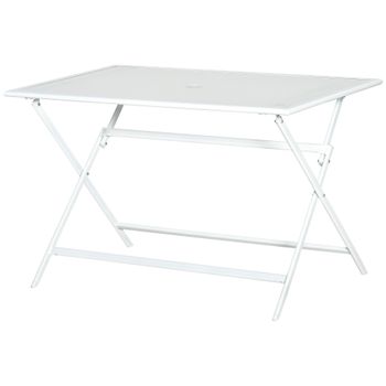 Mesa Redonda De Jardín De Cerámica Metal Ø60x71 Cm-outsunny. Negro con  Ofertas en Carrefour