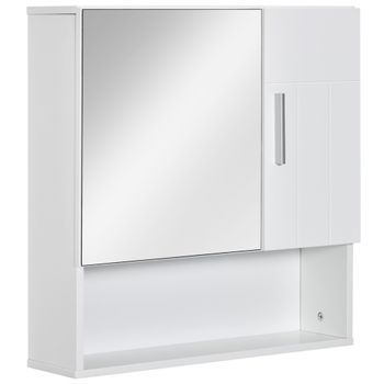 Armario Alto De Baño De Mdf Kleankin 32,6x30x171,2cm-natural Y Blanco con  Ofertas en Carrefour