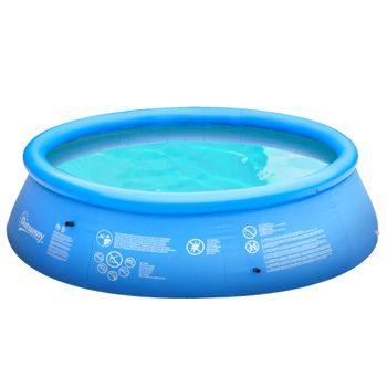 Outsunny Piscina Desmontable Tubular 340x215x80 cm Piscina