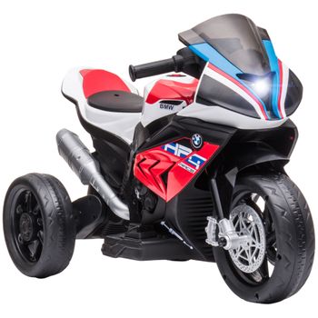 Moto Eléctrica Niños +3 Años 12v Con 2 Ruedas Auxiliares Verde Homcom con  Ofertas en Carrefour