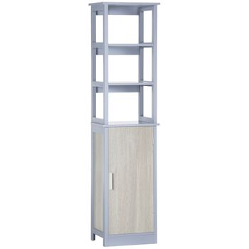 Armario Auxiliar De Baño De Mdf Kleankin 30x32x87 Cm-gris con Ofertas en  Carrefour