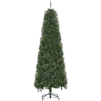 Árbol De Navidad Artificial De Pvc Acero Homcom Ø63x180 Cm-verde