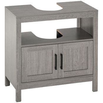 Mueble Para Debajo Del Lavabo Baño De Mdf Homcom 60x30x60 Cm - Blanco con  Ofertas en Carrefour