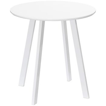 Mesa Plegable Cocina HOMCOM 120x80x75 cm Blanco