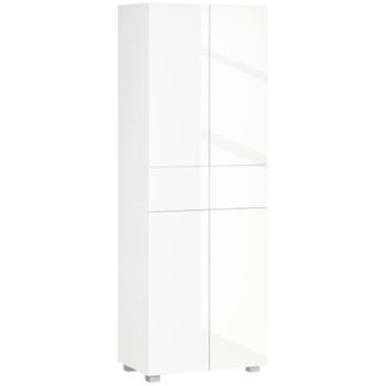 Alacena Buffet De Cocina De Melamina Homcom 71x41x178 Cm - Blanco con  Ofertas en Carrefour