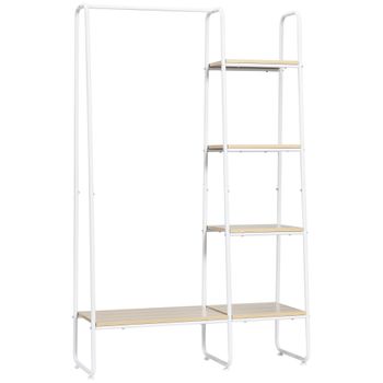 Perchero De Pie Con Zapatero De Bambú Mdf Homcom 40x30x180 Cm-natural con  Ofertas en Carrefour