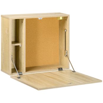 HOMCOM Mesa Plegable de Pared Mesa Abatible de Pared de Madera Ahorra –  Bechester