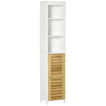 Bambú Kleankin Armario Auxiliar De Baño 32,9x29,9x120 Cm Natural con  Ofertas en Carrefour