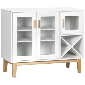 Alacena De Cocina De Melamina De Madera Homcom 60x30x170,5 Cm-blanco con  Ofertas en Carrefour