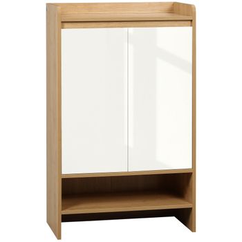 Mueble zapatero 4 Puertas Dana Color Roble/Blanco