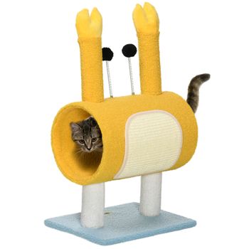 Arbol Rascador Para Gatos De Terciopelo Y Cuerda Cubo 30,5x30,5x48 Cm con  Ofertas en Carrefour