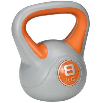 Pesa Rusa 8 Kg Sportnow Pu Arena, 20x14x24 Cm, Naranja Y Gris