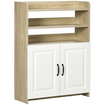 Mueble De Salón De Melamina De Madera Homcom 153,6x25x42 Cm-natural con  Ofertas en Carrefour