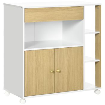 Mueble Auxiliar De Cocina Madera 60 X 40 X H123 Cm con Ofertas en Carrefour