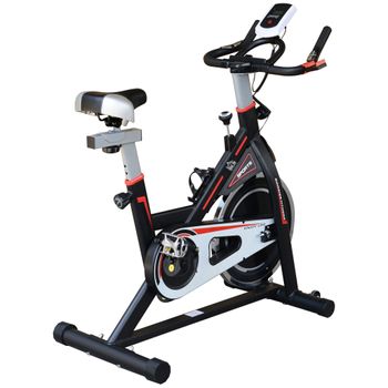 Bicicleta Spinning Estática Indoor Alpine 7500 Muelles Inercia 15kg Consola  Gridinlux