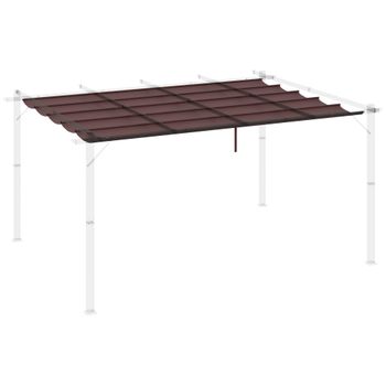 Cubierta Para Pérgola De Poliéster 350x250 Cm-outsunny. Café