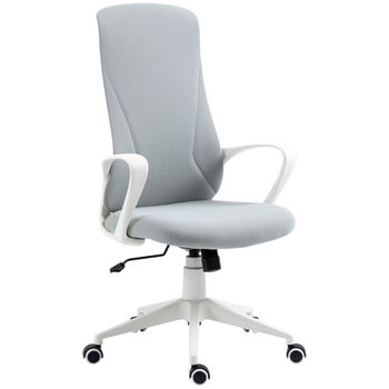 Silla De Oficina Vinsetto Poliéster Espuma Acero 62x56x119,5 Cm Gris