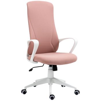 Silla De Oficina Vinsetto Poliéster Espuma Acero 62x56x119,5 Cm Rosa