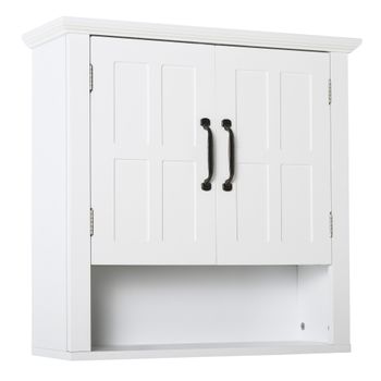 Armario Baño Con Espejo De Melamina Vidrio Kleankin 60x18x50cm-blanco con  Ofertas en Carrefour