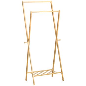 Toallero De Pie Con Estantes De Bambú Five 48.5x32.4x152cm Beige con  Ofertas en Carrefour