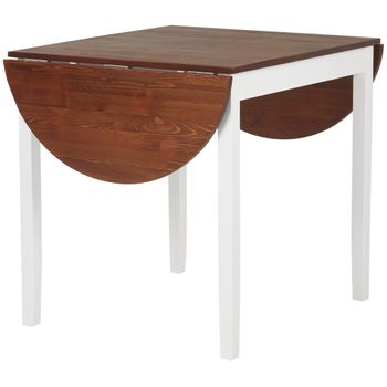 Mesa Plegable Lys Color Roble Y Blanco, Mesa Cocina, 30/140 Cm (ancho) 77  Cm (profundo) 78 Cm (altura) con Ofertas en Carrefour