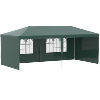 Carpa Plegable De Metal Tela Oxford 3x3x2,84m-outsunny.azul con Ofertas en  Carrefour