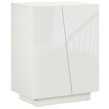 Aparador Para Salón Homcom De Melamina De Madera 60x30x87,4 Cm Blanco con  Ofertas en Carrefour