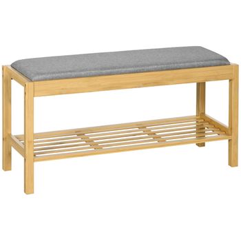 Perchero De Pie Con Zapatero De Bambú Mdf Homcom 40x30x180 Cm-natural con  Ofertas en Carrefour