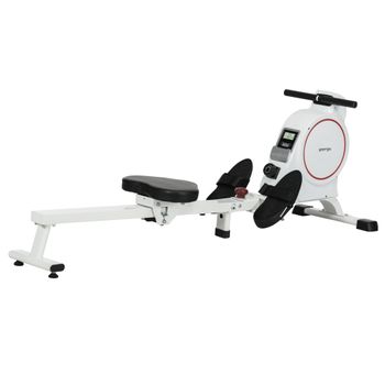 Máquina De Remo Magnético Sportnow Acero Abs 180x48x60 Cm Blanco