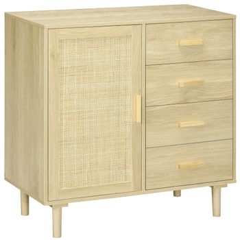 Mueble Zapatero De Melamina De Madera Homcom 80x30x80 Cm-natural con  Ofertas en Carrefour