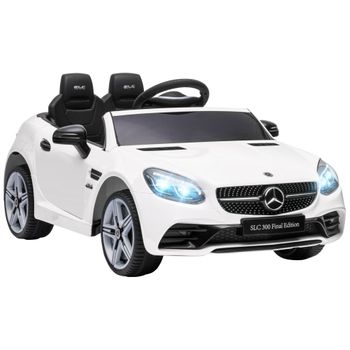 Coche Eléctrico Mercedes Slc 300 Para Niño 3-6 Años Blanco Aiyaplay