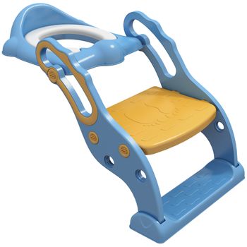 Adaptador WC Niños con Escalera Asiento Inodoro Niños Ajustable