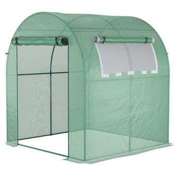 Caseta De Jardín Con Puerta De Acero 142x84x189 Cm-outsunny.verde con  Ofertas en Carrefour