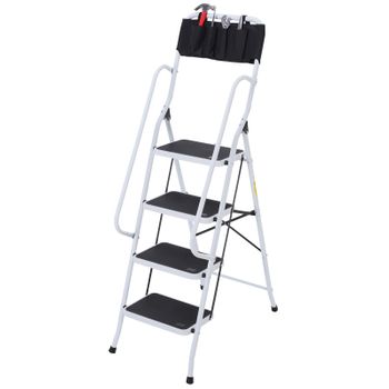 Escalera Profesional De Aluminio De Apoyo Extensible Con Barra  Estabiliadora 2 X 7 Peldaños Serie Top con Ofertas en Carrefour