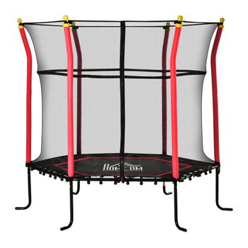 HOMCOM Cama Elástica Infantil Ø107 cm Trampolín para Niños de 3-6