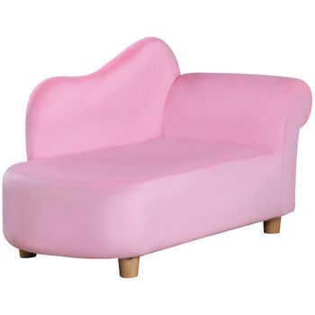 Sillón Infantil Sillón Para Niños De 3-5 Años Carga 50 Kg Rosa Homcom