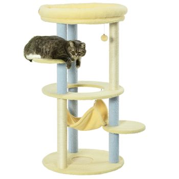 Arbol Rascador Para Gatos De Terciopelo Y Cuerda Rascador 49x49x79 Cm con  Ofertas en Carrefour