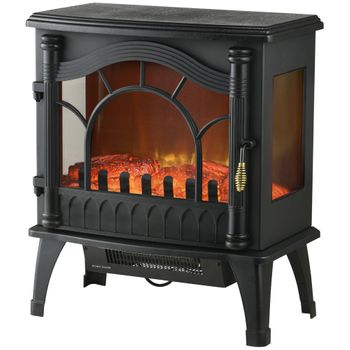 Chimenea Eléctrica 1000w/2000w Temperatura Ajustable Homcom