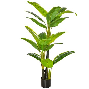 Planta De Bambú Artificial De Pe, Cemento Ø18x150 Cm - Outsunny. Verde con  Ofertas en Carrefour