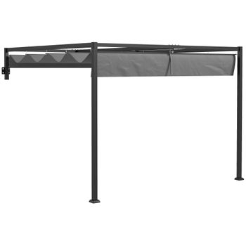 Toldo Lateral Retráctil Para Patio Gris 220x600 Cm con Ofertas en Carrefour