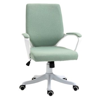 Silla De Oficina De Poliéster Espuma Vinsetto 62x69x92-100 Cm Verde