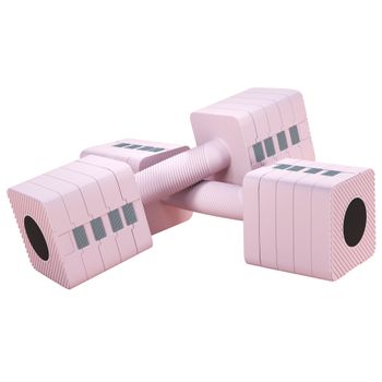 Juego De Mancuernas Sportnow Acero Abs,32x9x9 Cm, Rosa